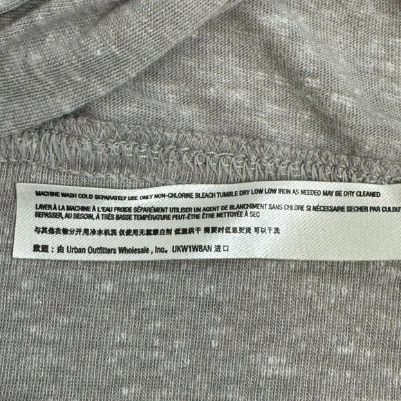 Free People Movement Undertow Long Sleeve Cropped Top Heather Grey Size M - Picture 13 of 16